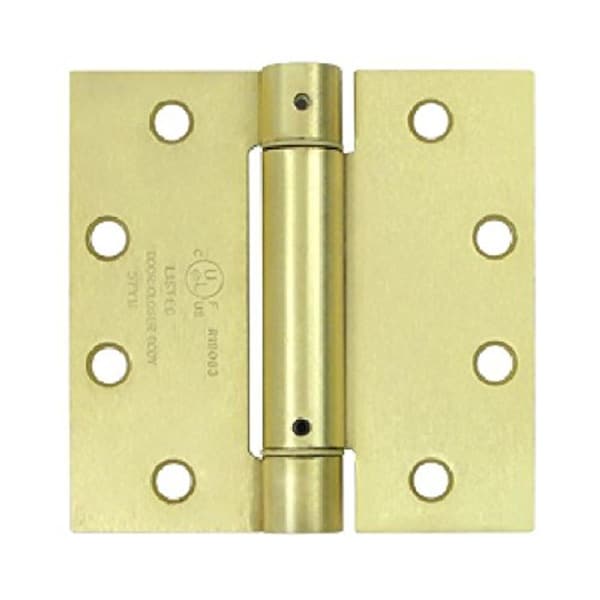 Patioplus Spring Hinge - 4.5 x 4.5 in. - Brushed Brass PA3847615 - main